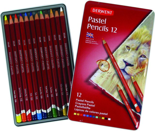 Derwent Pastel Pencil 12 Set Tin