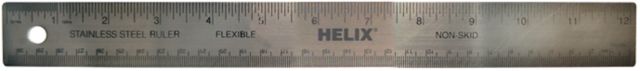 RULER STAINLESS STEEL CORKBACK 12 INCH