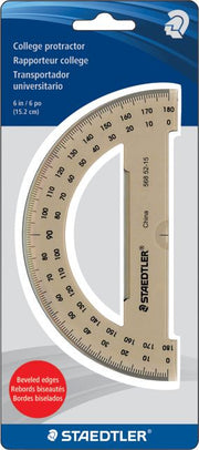 PROTRACTOR 6 INCH TINTED 180 DEGREE