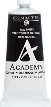 ACADEMY ACRYLIC 90ML RAW UMBER