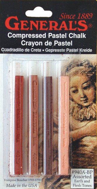 COMPRESSED PASTELS EARTH COLORS 4-PACK