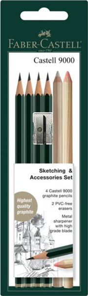 Castell Graphite 9000 Sketch And Accessories Set