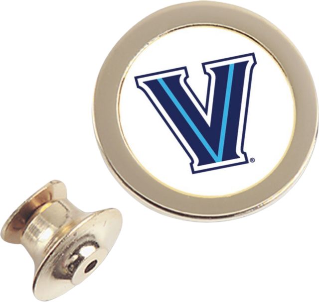 Villanova Wildcats CSI Gold Lapel Pin With Colored Medallian