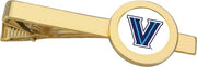 Villanova Wildcats CSI Gold Tie Bar With Colored Medallian