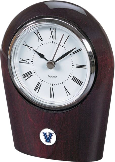 Villanova Wildcats CSI Palm Desk Clock With Colored Medallian