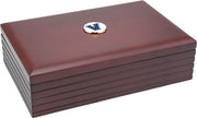 Villanova Wildcats CSI Rosewood Desk Box (Gift Boxed) With Colored Medallion