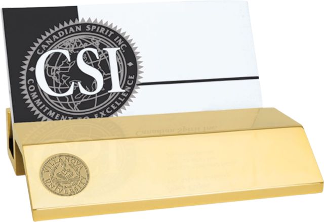 Villanova Wildcats Gold Business Card Holder