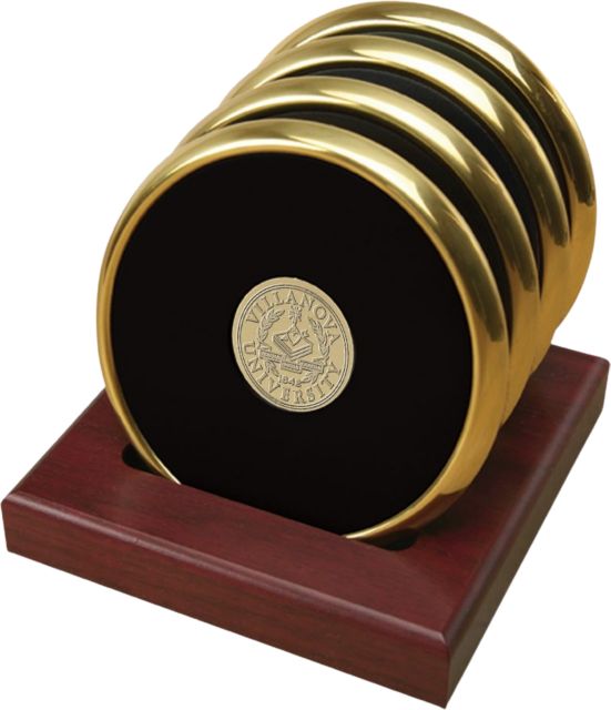 Villanova Wildcats Set of Four Gold Coasters