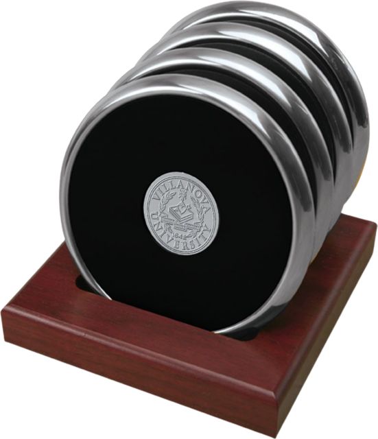 Villanova Wildcats Set of Four Silver Coasters