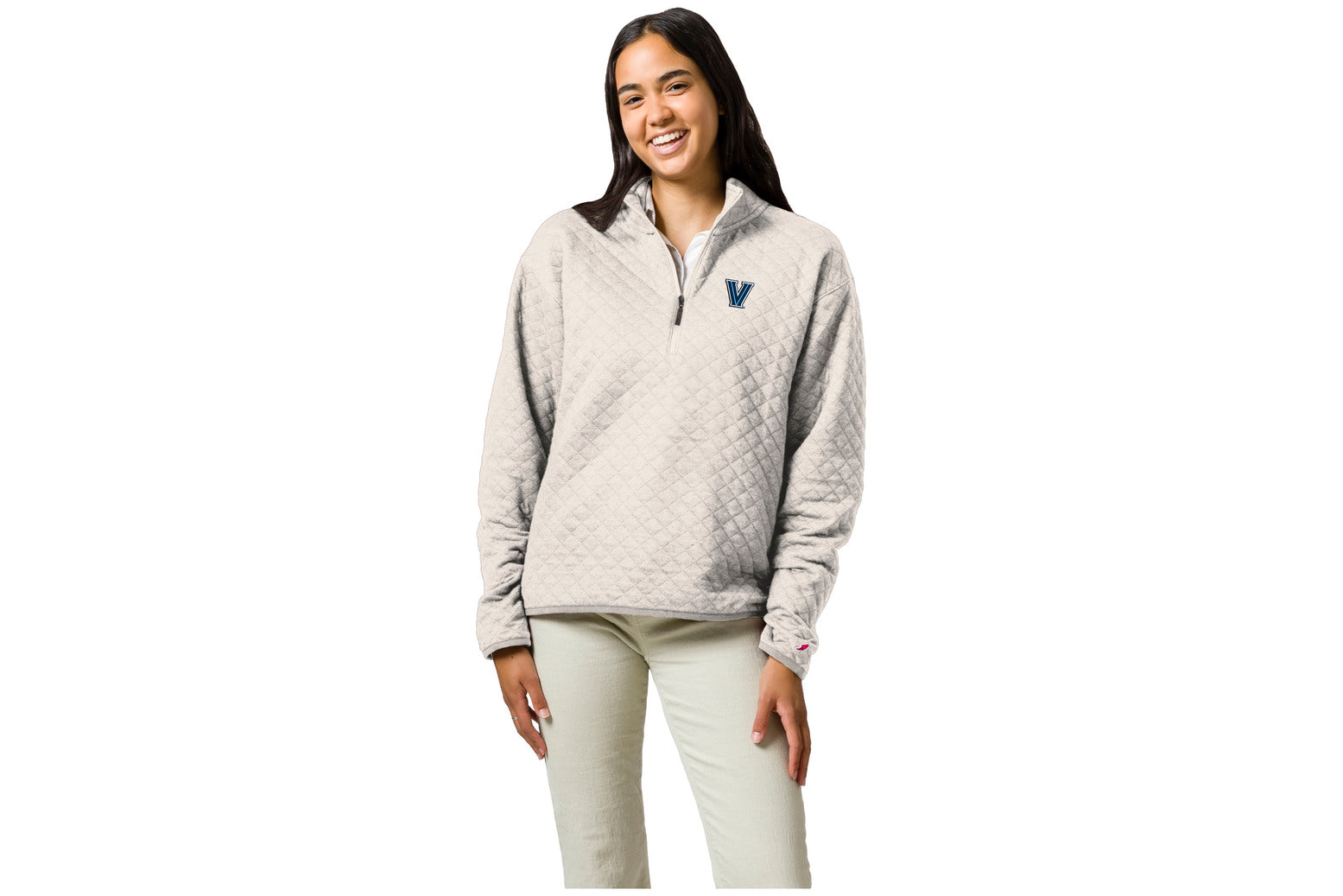 Villanova Wildcats Women’s Quilted Quarter-Zip Pullover