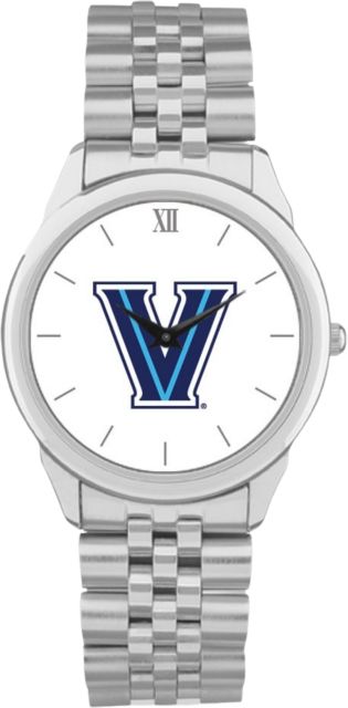 Villanova Wildcats CSI Men's Silver Rolled Link Withristwithatch (Gift Box) With Colored Medallion