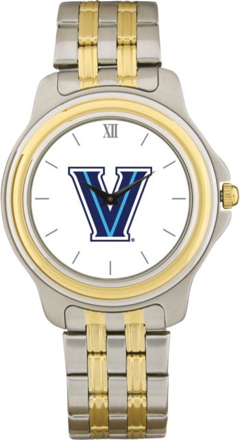 Villanova Wildcats CSI Men's Two-Toned Wristwatch With Colored Medallion