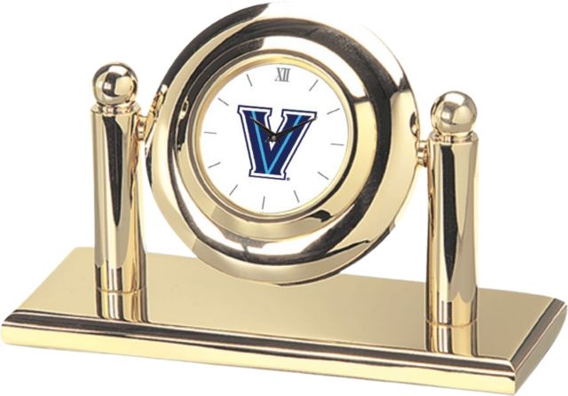 Villanova Wildcats CSI Arcade Desk Clock With Colored Medallian
