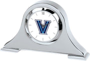 Villanova Wildcats CSI Silver Napoleon Desk Clock With Colored Medallion