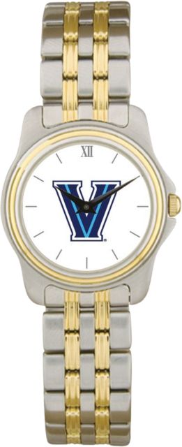 Villanova Wildcats CSI Women's Two Tone Wristwatch With Colored Medallion