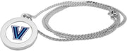 Villanova Wildcats CSI Silver Pendant Necklace With Colored Medallian