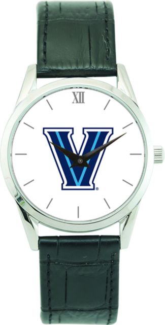 Villanova Wildcats CSI Men's Stainless Steel Wristwatch (Gift Boxed) Color Medallion Withhite Background