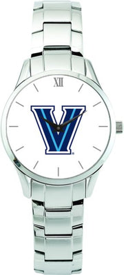 Villanova Wildcats CSI Men's Stainless Steel Wristwatch (Gift Boxed) Color Medallion Withhite Background