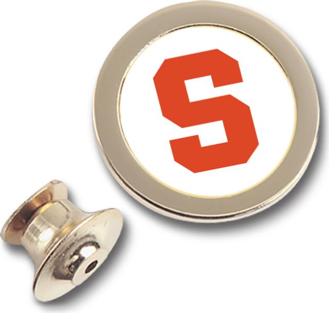 Syracuse Orange CSI Gold Lapel Pin With Colored Medallian
