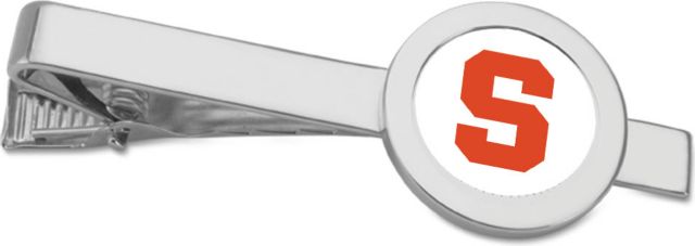 Syracuse Orange CSI Silver Tie Bar With Colored Medallian