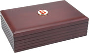 Syracuse Orange CSI Rosewood Desk Box (Gift Boxed) With Colored Medallion