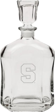 Syracuse Orange Jar Crystal Whisky Decanter 23.75 Oz
