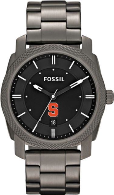 Syracuse Orange Fossil Machine Smoke Stainless Steel Watch