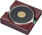 Syracuse Orange Set of Two Gold Coasters