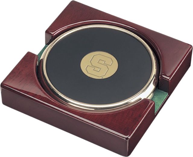 Syracuse Orange Set of Two Gold Coasters