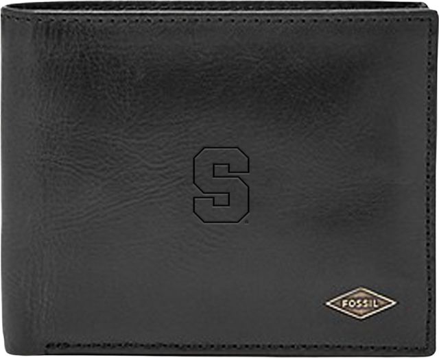 Syracuse Orange Fossil Leather - Ryan Rfid Passcase - Black