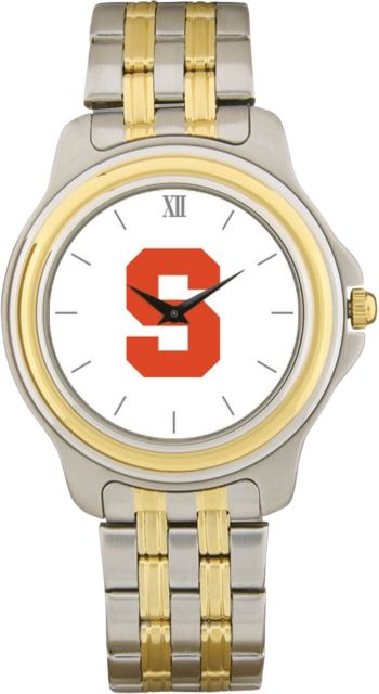Syracuse Orange CSI Men's Two-Toned Wristwatch With Colored Medallion