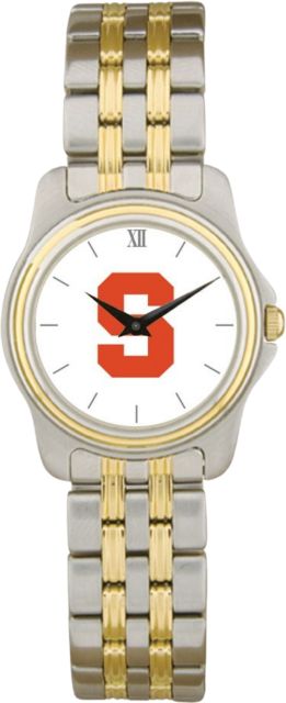 Syracuse Orange CSI Women's Two Tone Wristwatch With Colored Medallion