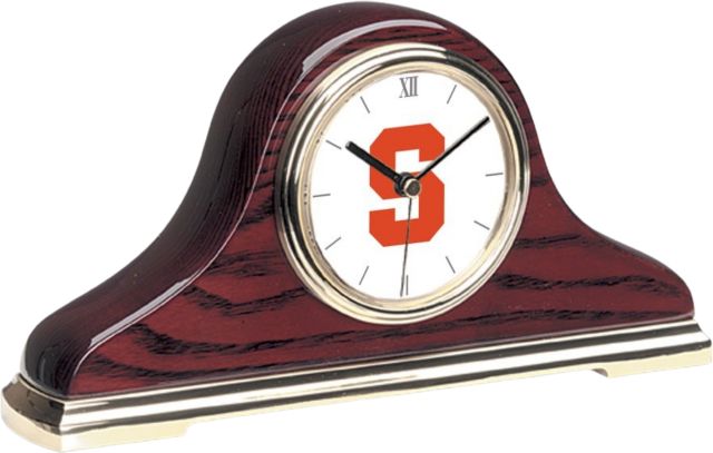 Syracuse Orange CSI Mantle Clock With Colored Medallion