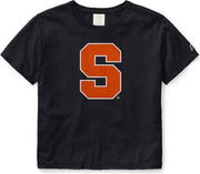Syracuse Orange Women's Clothesline Cotton Crop Short Sleeve Tee