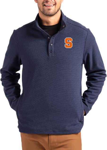 Syracuse Orange Hunts Point Eco Textured Fleece Snap Pullover
