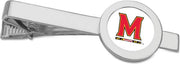 Maryland Terrapins CSI Silver Tie Bar With Colored Medallian