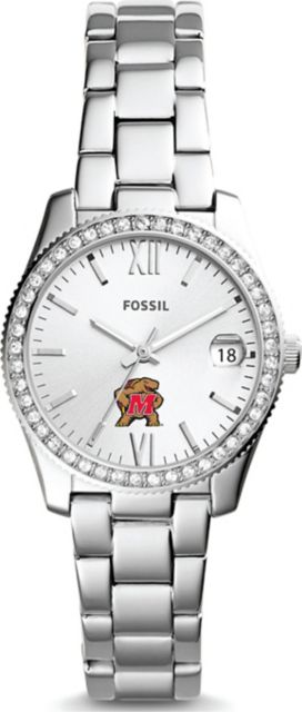 Maryland Terrapins Fossil Scarlette Mini Three-Hand Date Watch