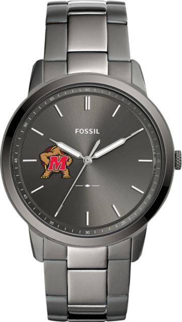 Maryland Terrapins Fossil The Minimalist Three-Hand Smoke Watch