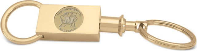 Maryland Terrapins Csi Two-Section Key Ring-Gold