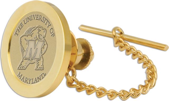 Maryland Terrapins Gold Tie Tack/Lapel Pin