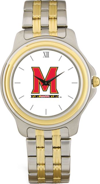 Maryland Terrapins CSI Men's Two-Toned Wristwatch With Colored Medallion