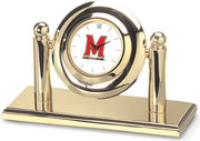 Maryland Terrapins CSI Arcade Desk Clock With Colored Medallian