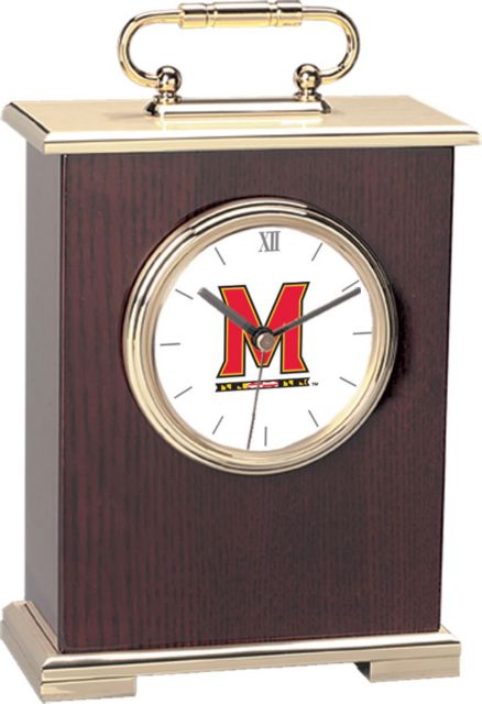 Maryland Terrapins CSI Le Grande Carriage Clock With Colored Medallion