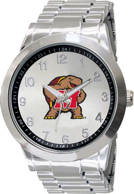 Maryland Terrapins 44mm Men's Stainless Steel Watch