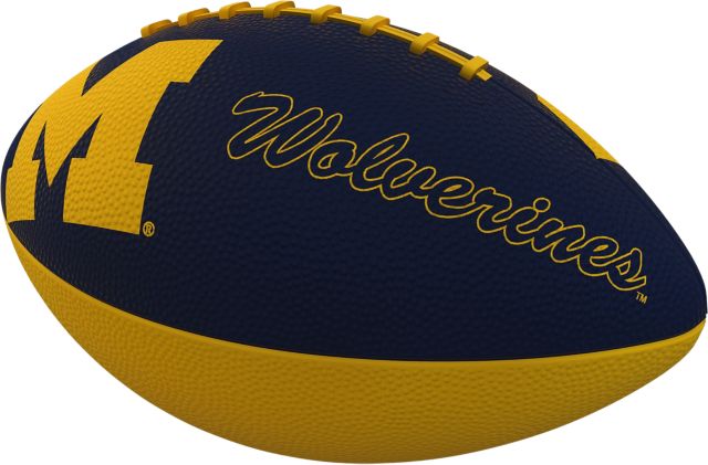 Michigan Wolverines Junior Size Rubber Football