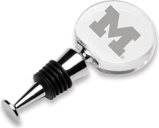 Michigan Wolverines Round Wine Stopper