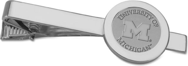 Michigan Wolverines Silver Tie Bar