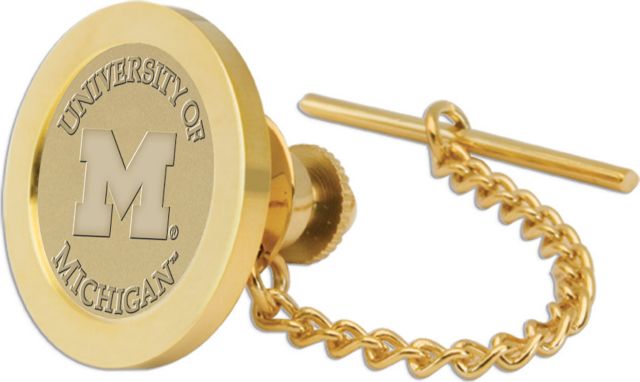 Michigan Wolverines Gold Tie Tack/Lapel Pin
