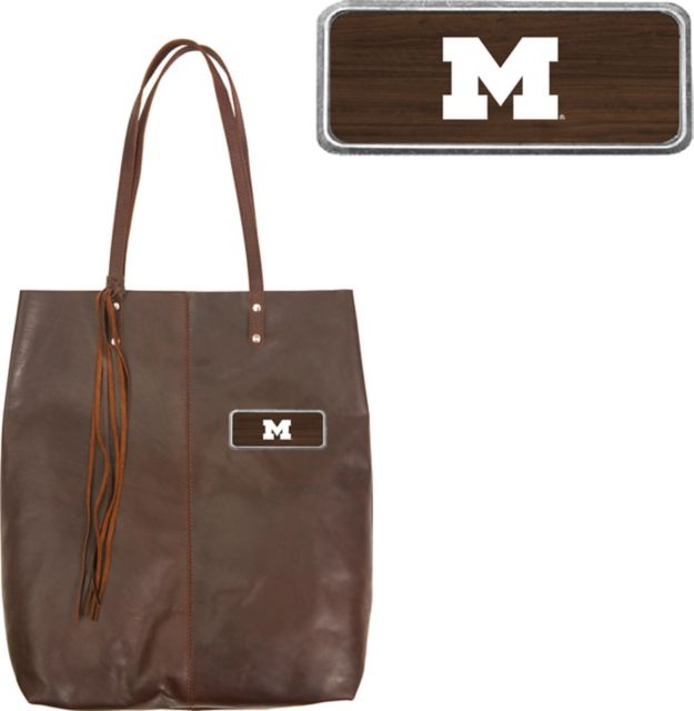 Michigan Wolverines Mee Canyon Tote W Plate