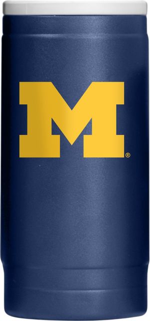 Michigan Wolverines Flipside Powder Coat Slim Can Coolie